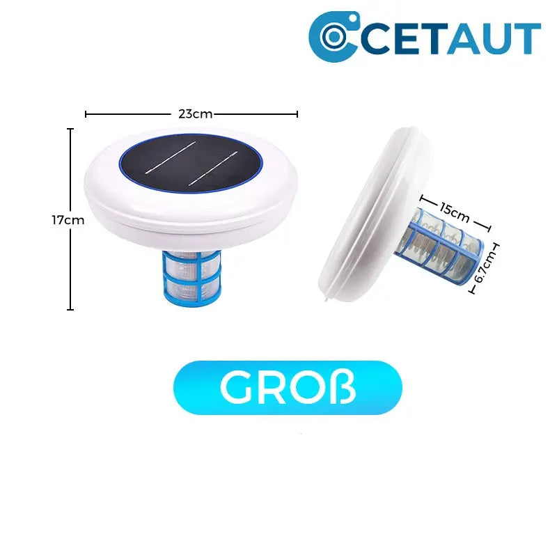 Kristallklarer Pool – ohne Chemie, mit Solarenergie! 🌞SOLARBETRIEBENER SCHWIMMENDER POOL-IONISATOR