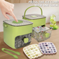 🎁Last Day Promotion 47% OFF🔥Essential for summer🥤🧊 Ice Cube Maker with Storage – 48 cubes at once, leak‑proof lid. Stackable, saves space. Includes ice scoop & tong.