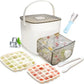 🎁Last Day Promotion 47% OFF🔥Essential for summer🥤🧊 Ice Cube Maker with Storage – 48 cubes at once, leak‑proof lid. Stackable, saves space. Includes ice scoop & tong.