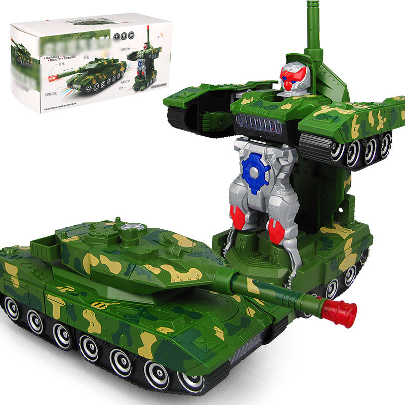 ⏰🎁Cooller elektrischer Panzer-Verwandlungswecker mit Licht- und Toneffekten✅Ganze Ware versandkostenfrei