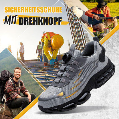 🔥2026 Heißer Verkauf 50% RABATT🔥Schlag- und stichfeste Sicherheitsschuhe mit Drehknopf