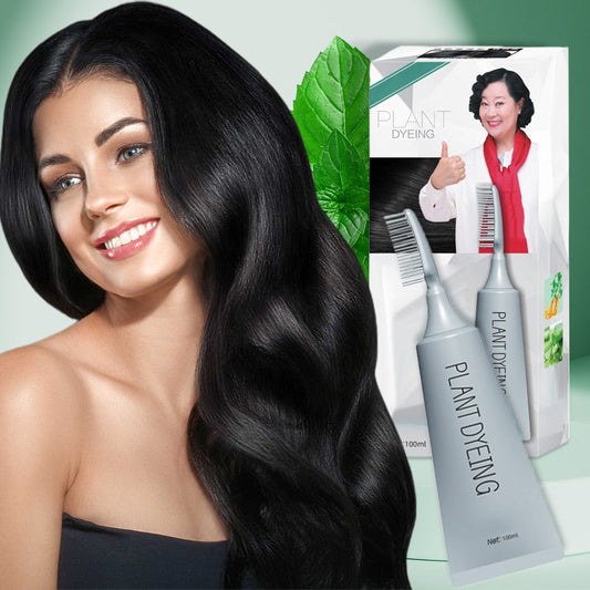 💇‍♀️ KAUFE 2, ERHALTE 1 GRATIS! ✨ Deutsche Pflanzenhaarfarbe für Salon-Perfekte Wurzeln – 100% Pflanzenkraft, Einfache Anwendung & Deckt Graues Haar In 5 Minuten 🌿