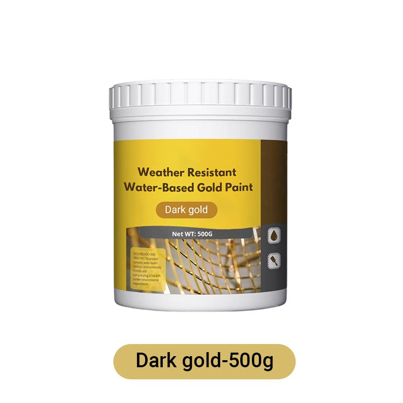 ✨🏠 50% Rabatt: Umweltfreundliche wasserbasierte Goldfarbe – Höchste Wetterbeständigkeit & einfache Anwendung für elegante Innen- & Außendekoration! ✨👍