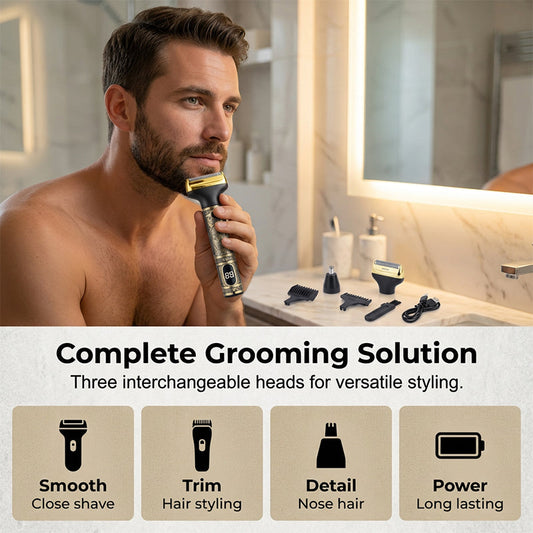 🔥 PROFI SET FÜR ZUHAUSE: -50% 💈 Herren Haarschneide- & Trimmer-Set – präzise, kraftvoll & wie vom Friseur ✂️✨