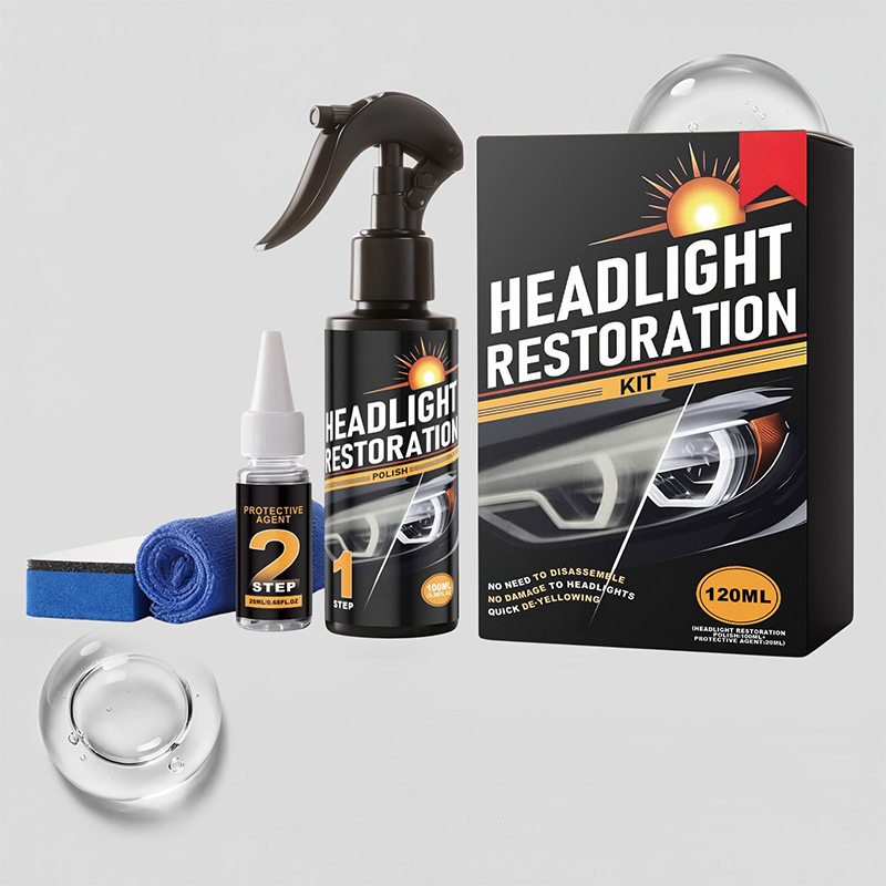 🎁Heißer Verkauf 50% RABATT!! ⚡Professionelles Scheinwerferreinigungs- und -aufbereitungsset