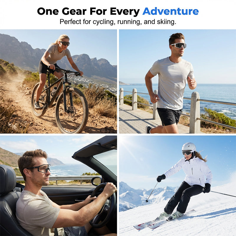 📢📢50% RABATT!! ⏰Photochrome Fahrradbrille mit UV400-Schutz