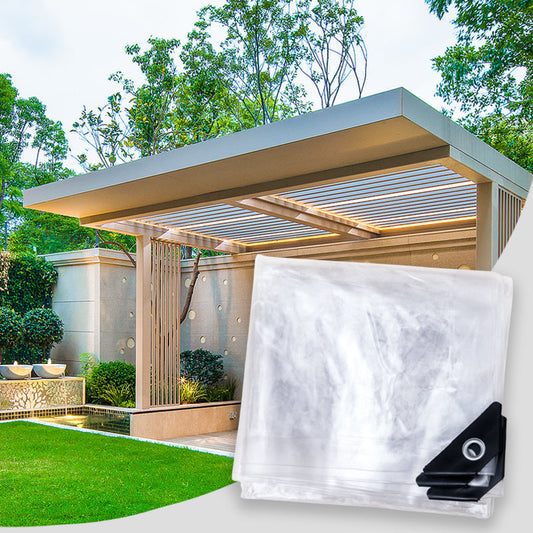 🛡️50% RABATT🌧️ Transparente Schwerlastplane | 0,35 mm wetterfestes PVC · reißfest und UV-beständig · transparent und lichtdurchlässig · verstärkte Ösen · vielseitig einsetzbar