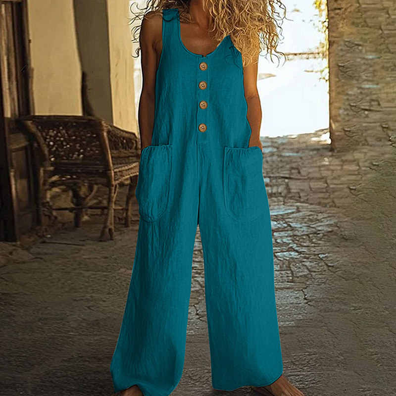 ✨ Tragekomfort pur 👖 Modischer Damen Jumpsuit weiter Schnitt 🔥 Jetzt zum halben Preis