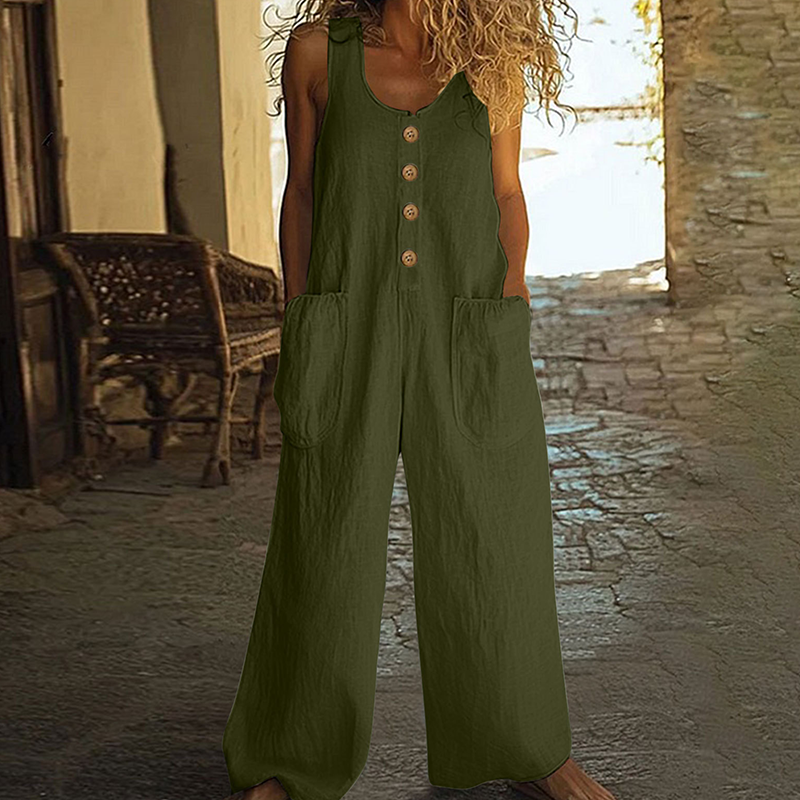 ✨ Tragekomfort pur 👖 Modischer Damen Jumpsuit weiter Schnitt 🔥 Jetzt zum halben Preis