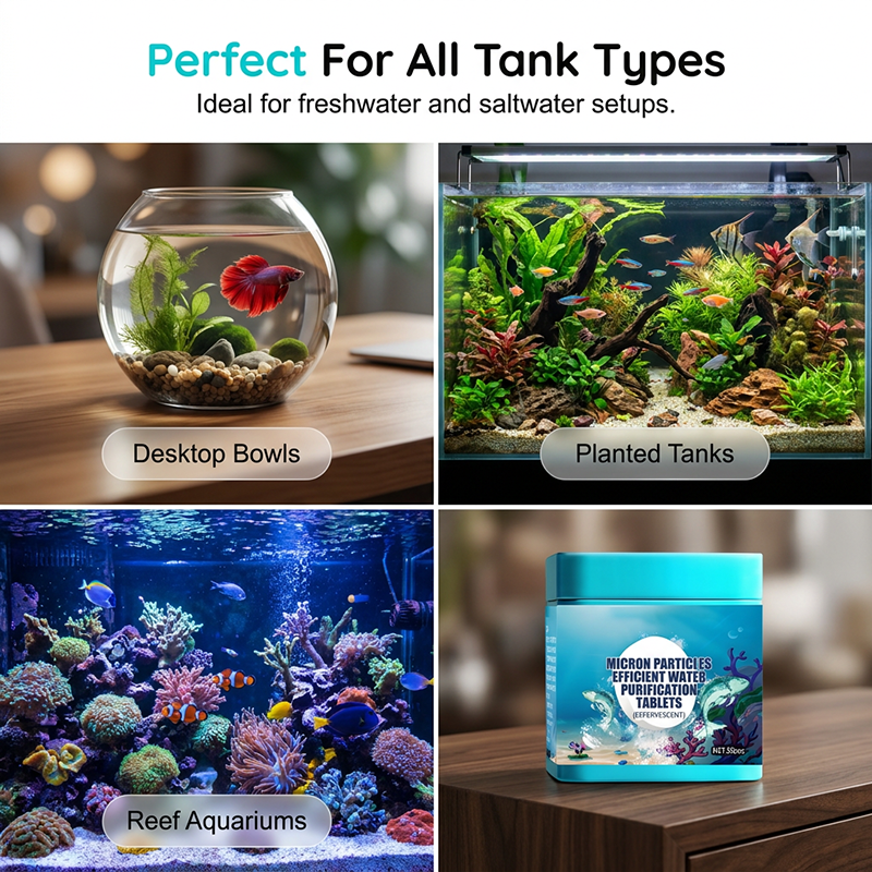 Hocheffiziente Aquarienwasserreinigungstabletten