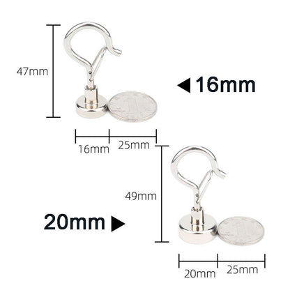 🚪 Tool-Free Magnetic Hooks — No Drilling, No Damage